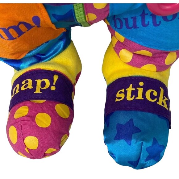 Carters Teach Me to Dress Bunny Rabbit Plush 14" Dexterity Hand Eye Coordination - Picture 4 of 10